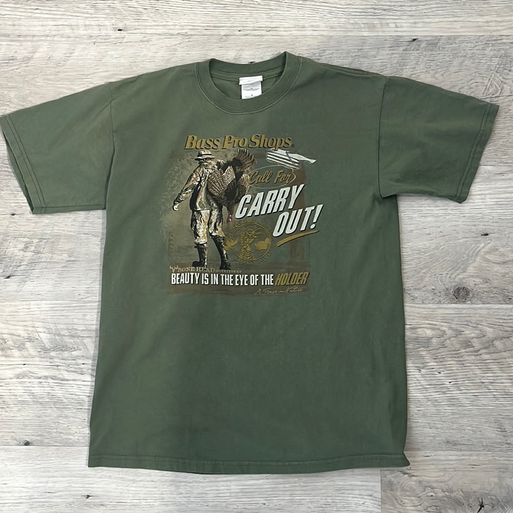 Bass Pro Shops Green Graphic Men's Shirt